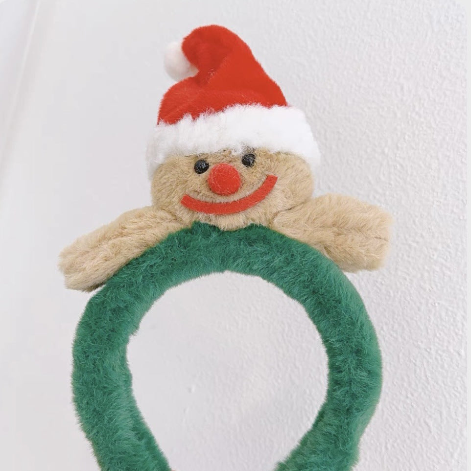 Christmas Santa Claus Headband With Cute Bear Ears