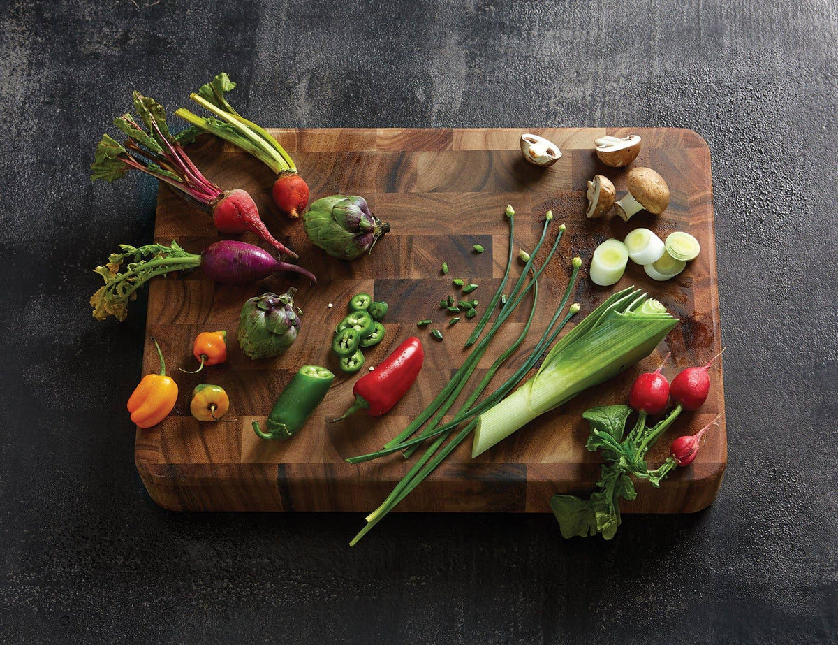 Heirloom Acacia End Grain Cutting Board | Extra Thick Butcher Block
