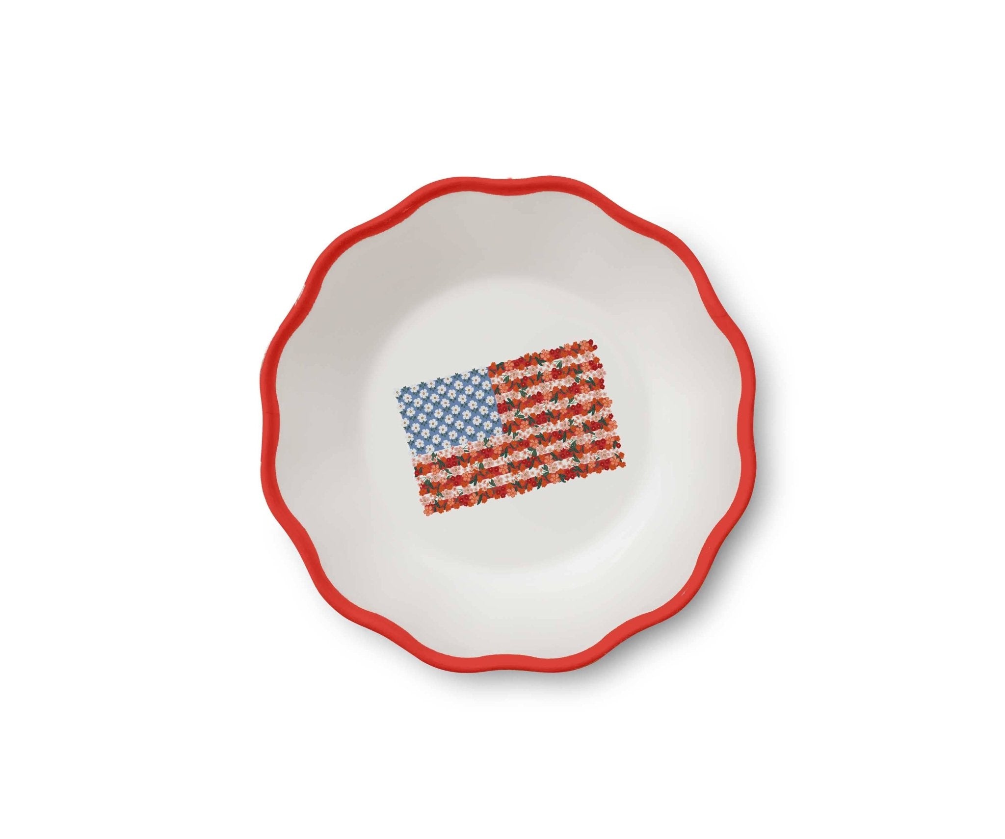 Scalloped Melamine Dessert Plates ¨C Set of 4
