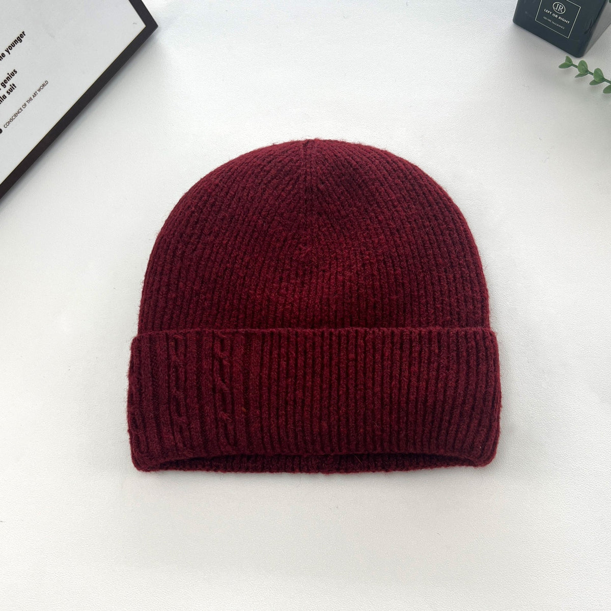 Women Winter Wool Warm Outdoor Riding Knit Beanie