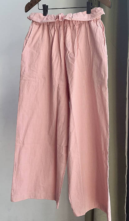Women Loose Yoga High-Density Cotton Lightweight Wide-Leg Pants