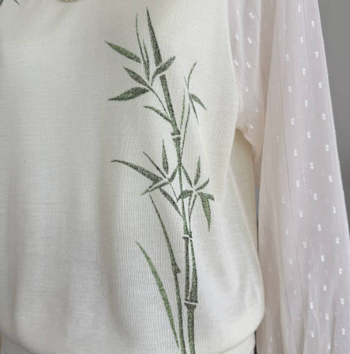 Vintage Chic Lightweight Long Sleeve Loose Knit Blouse