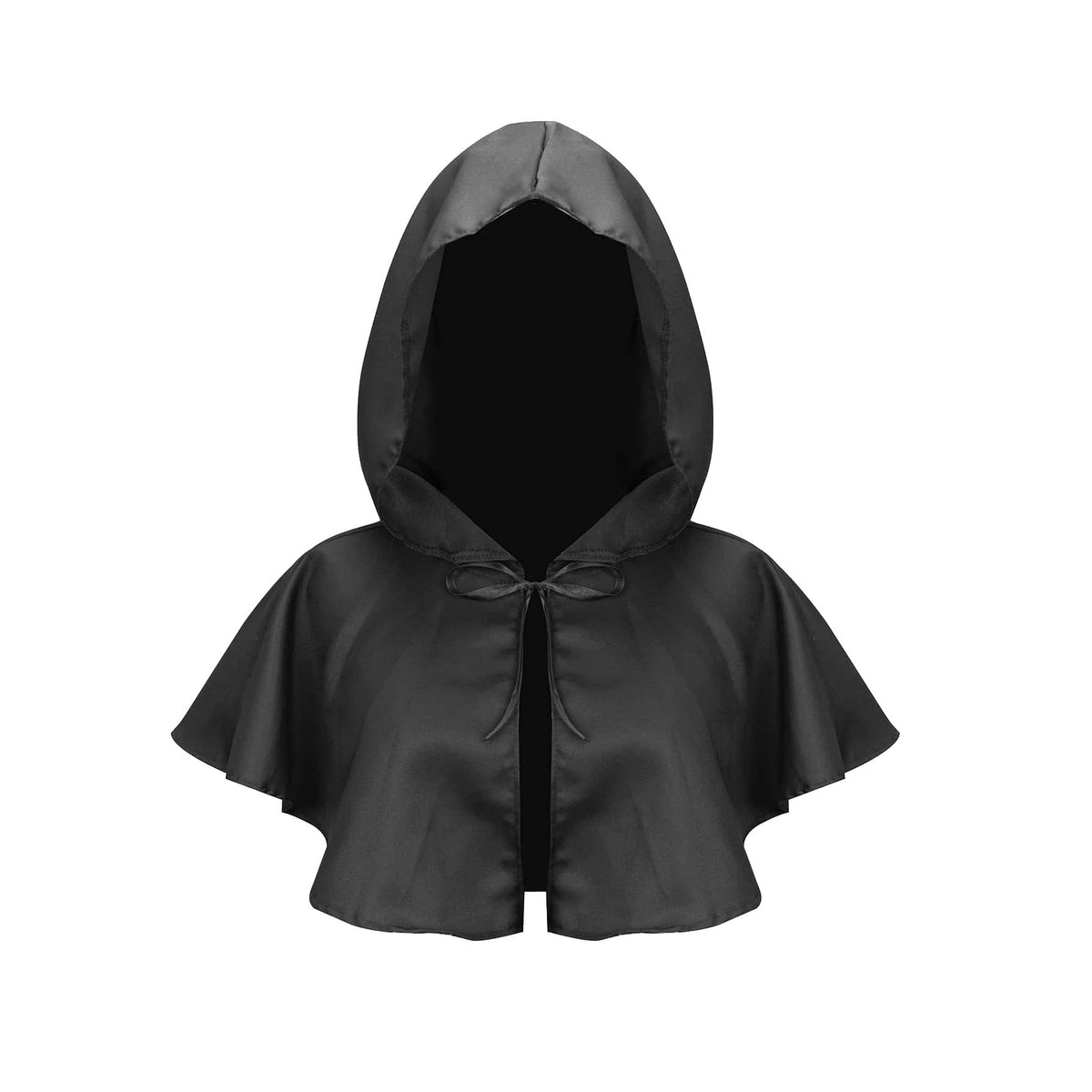 Black Death Hooded Cloak Witch Cosplay Costume Halloween