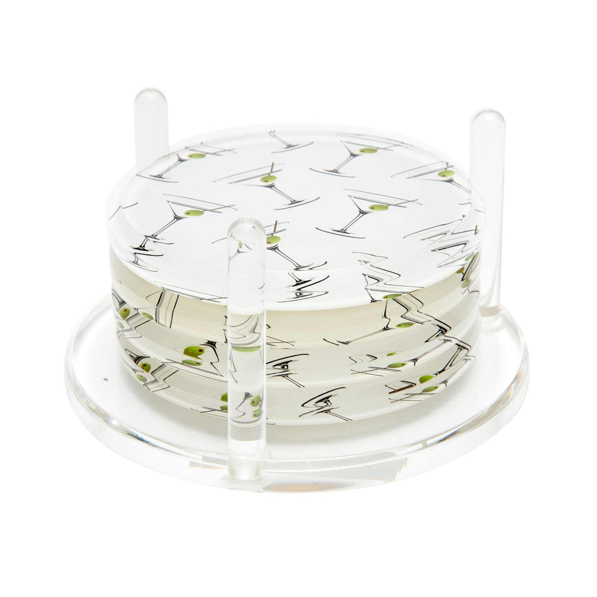 MARTINI GLASS DRINK COASTERS