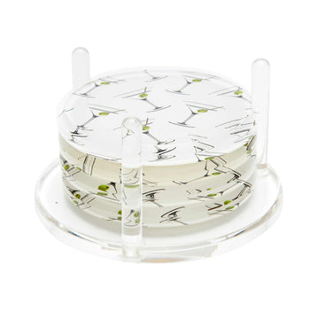 MARTINI GLASS DRINK COASTERS