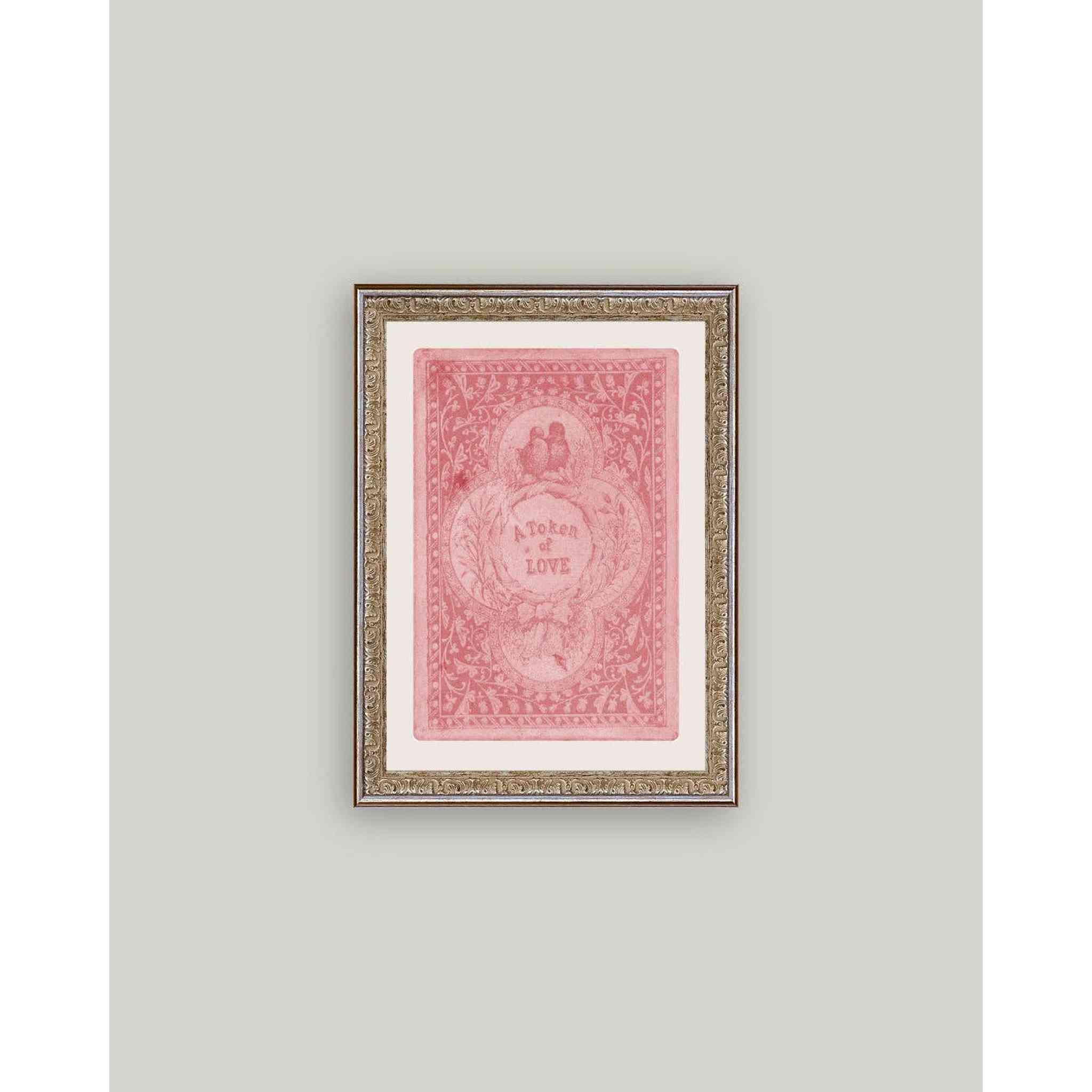 Token of Love Framed Antique Inspired Art