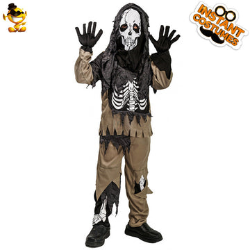Halloween Boys Skeleton Costume For Cosplay Party