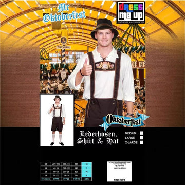 Halloween Beer Brown Overalls Costume Set For Parties