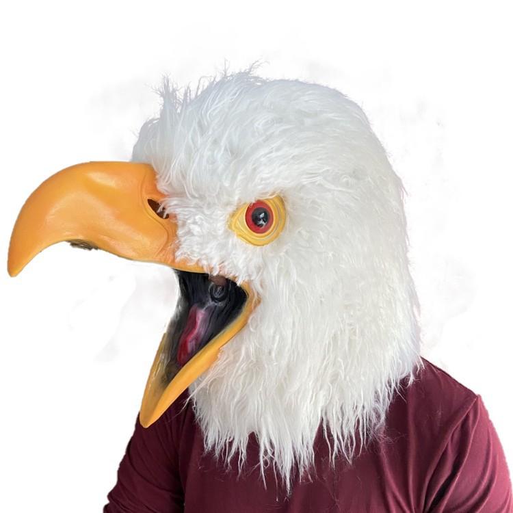 Realistic Animal Eagle Bulldog Parrot Mask Halloween
