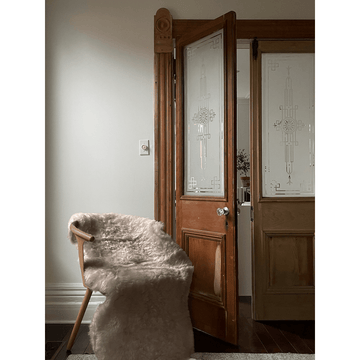Shorn Taupe Double Icelandic Sheepskin Rug