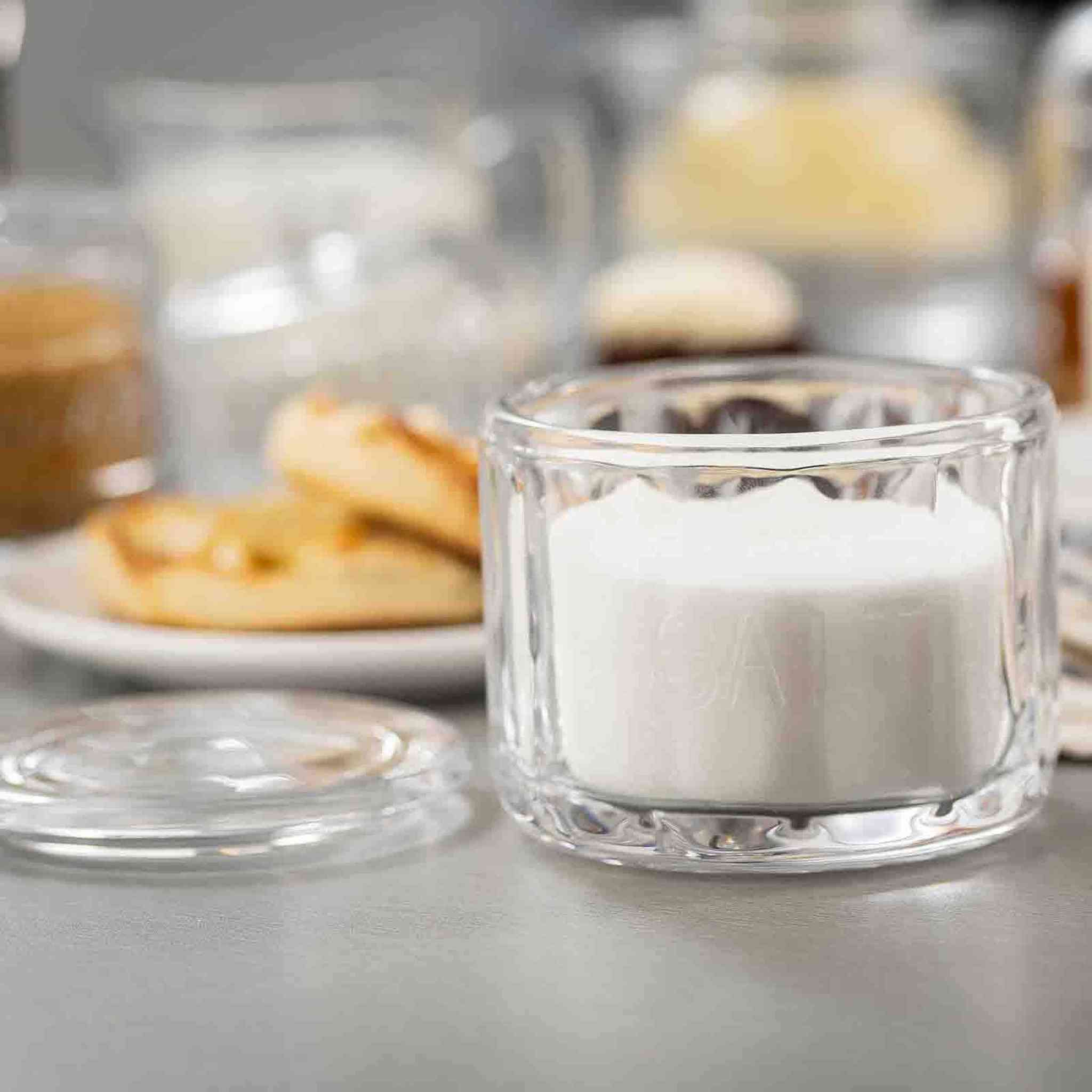 Glass Salt Cellar with Lid