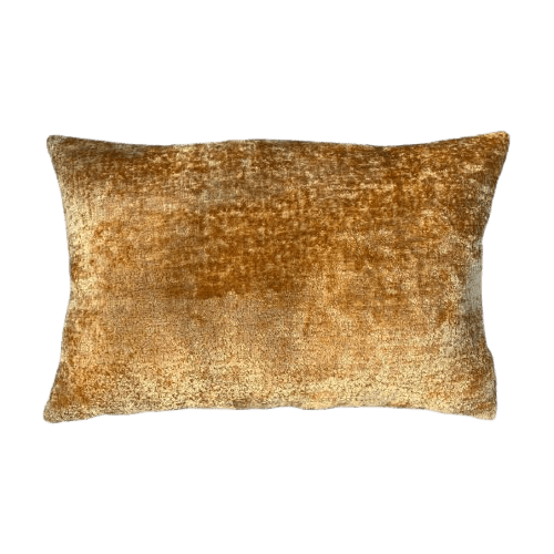 Handmade Chenille Pillow in Caramel