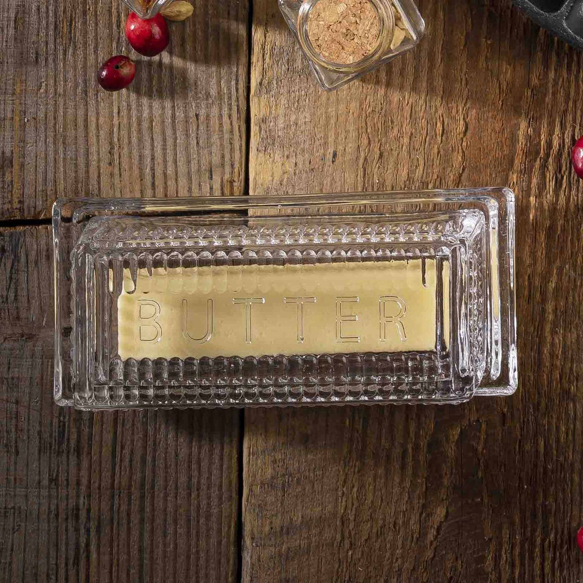 Embossed Butter Dish