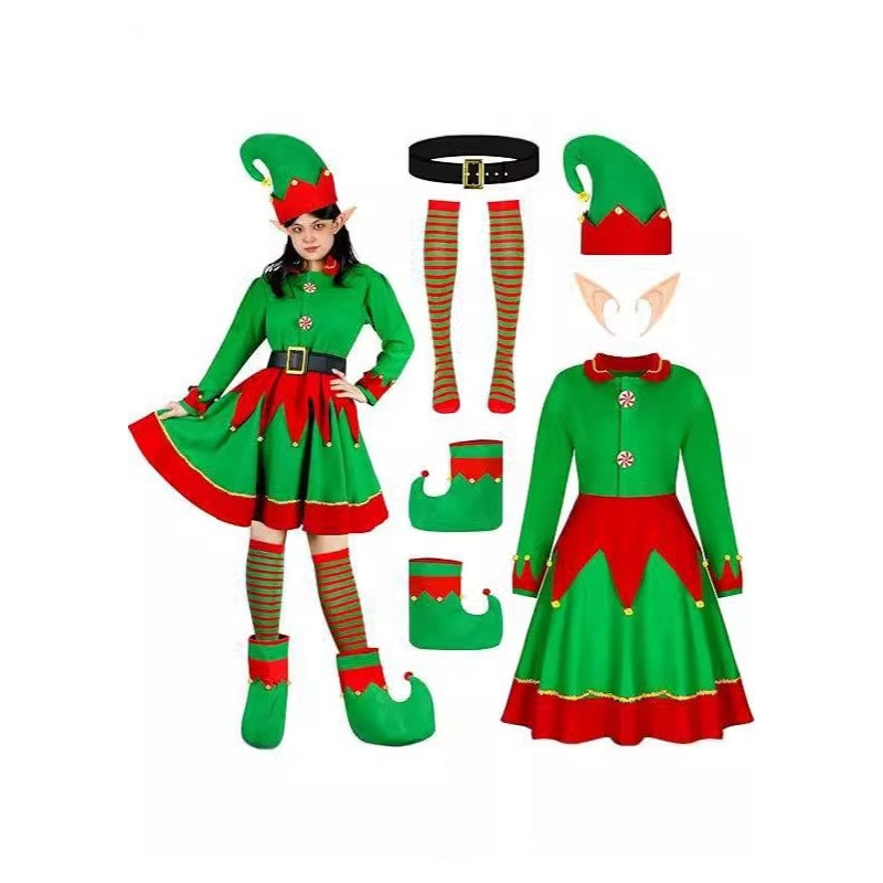 Christmas Elf Costume Dress For Women