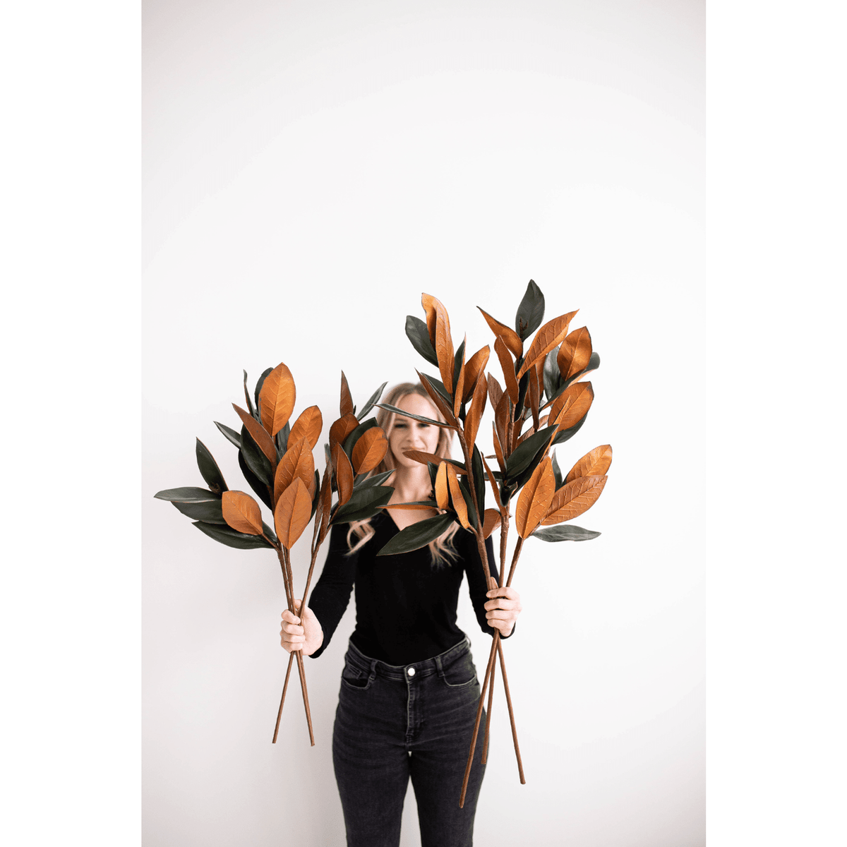 Magnolia Faux Leaves Small