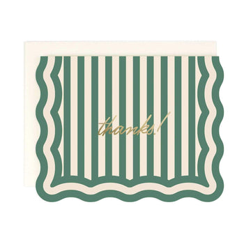 Thanks! Striped Note Card