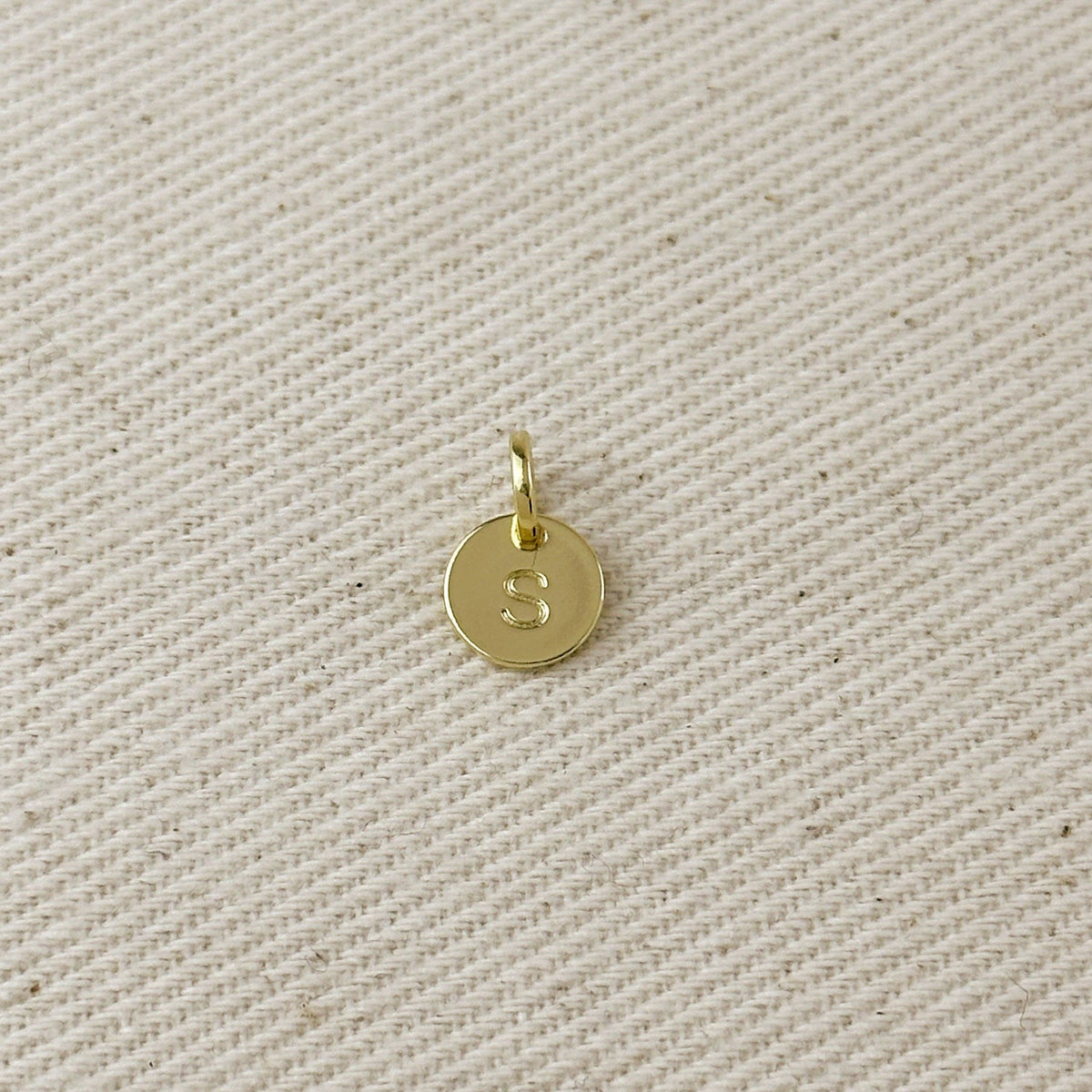 18k Gold Initial Charm ¡ª Letter S