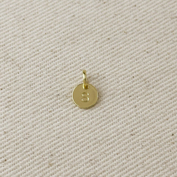 18k Gold Initial Charm ¡ª Letter S