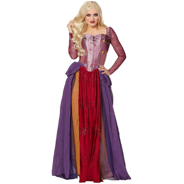 Medieval Witch Winifred Cosplay Costume Dress For Halloween