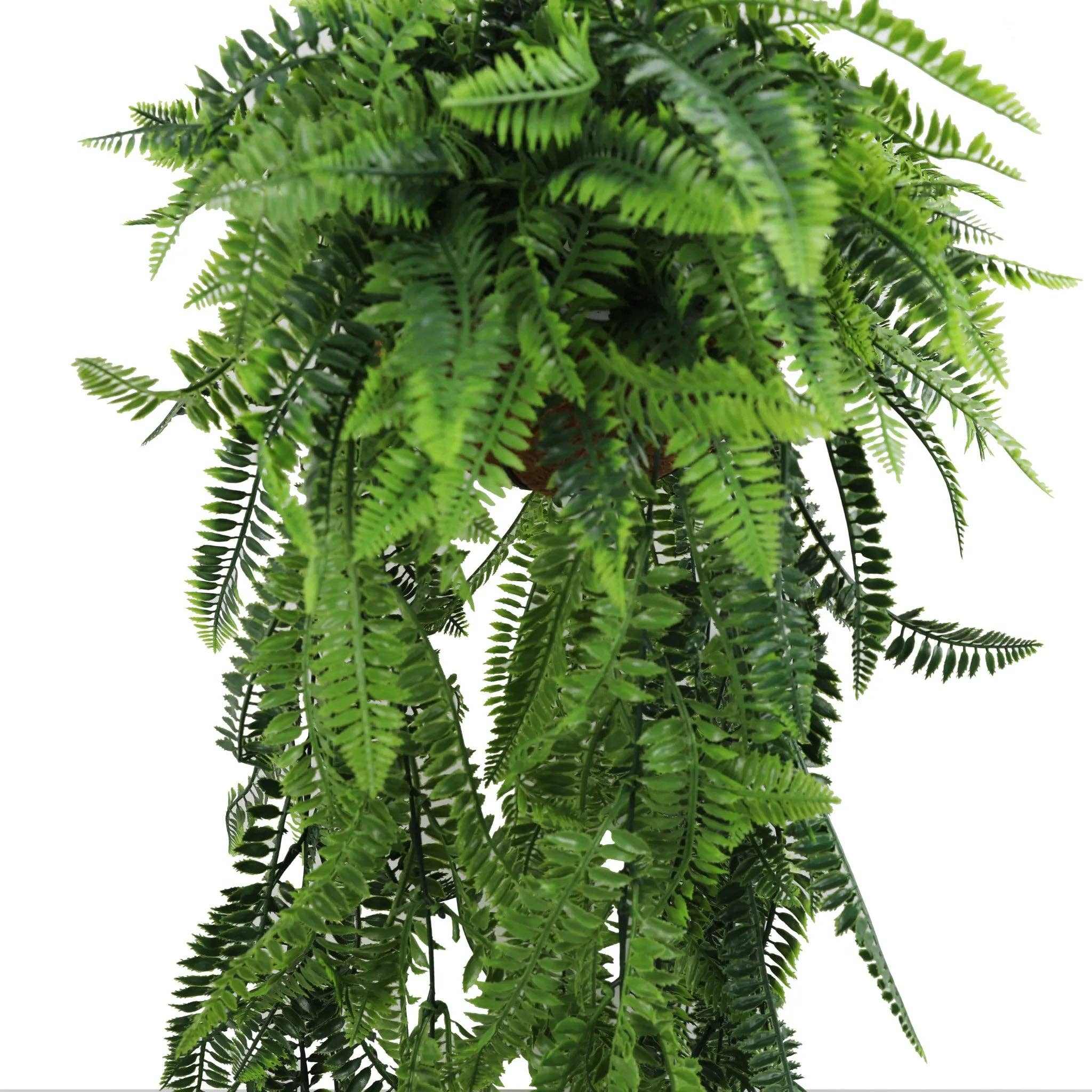 Real Touch Artificial Hanging Fern Basket with UV Resistance