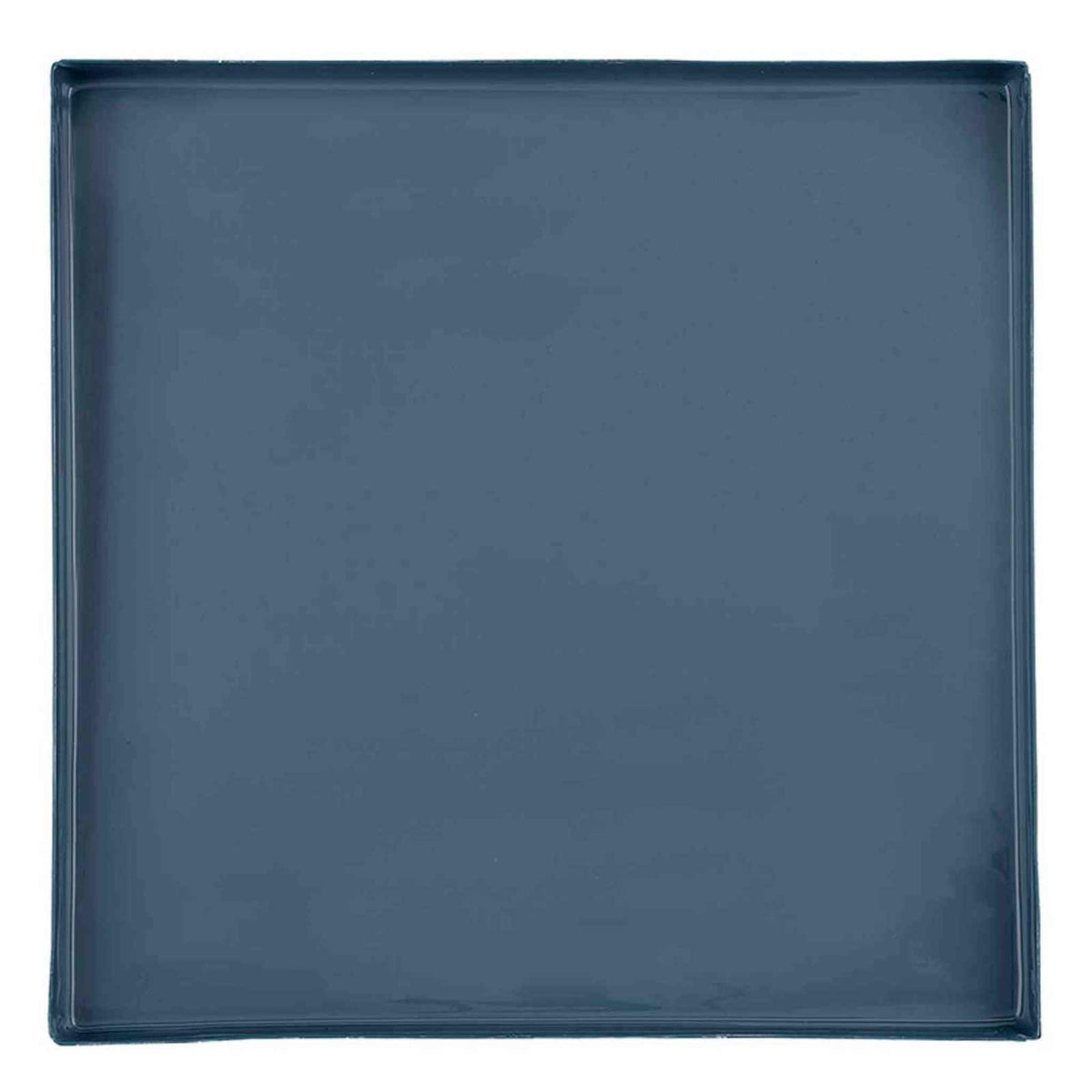 Nested Blue Enamel Blue Square Trays - Set of 3