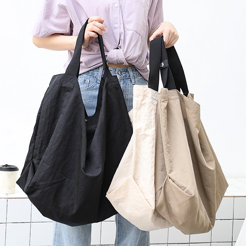 Casual Nylon Patchwork Waterproof Plus Size Tote Bag