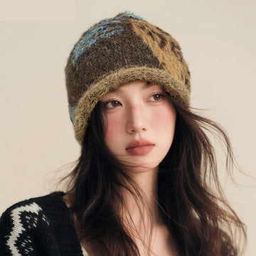 Autumn Winter Retro Cotton Warm Slouchy Beanie