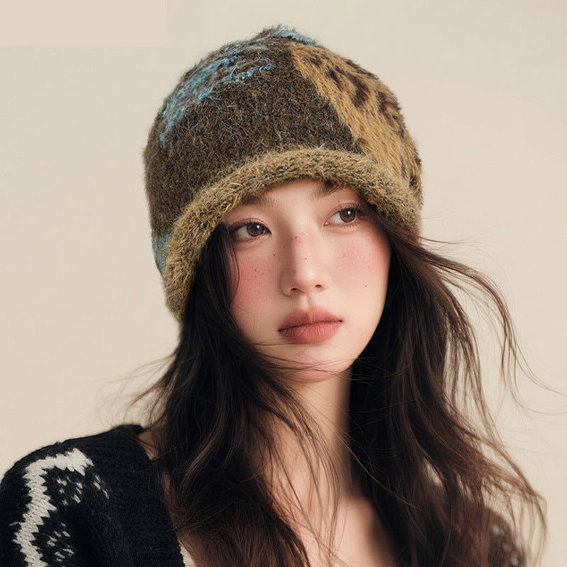 Autumn Winter Retro Cotton Warm Slouchy Beanie