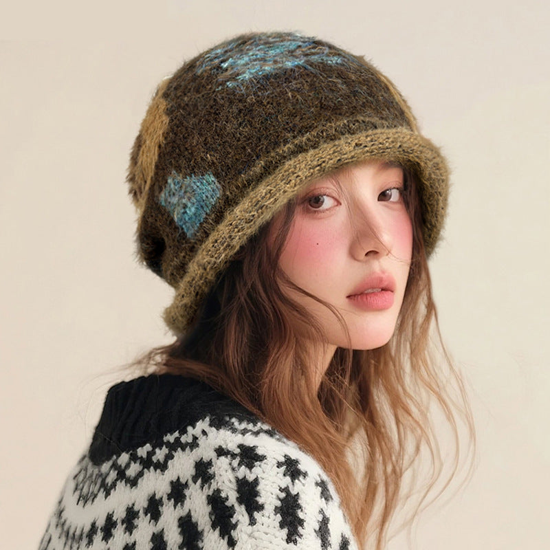 Autumn Winter Retro Cotton Warm Slouchy Beanie