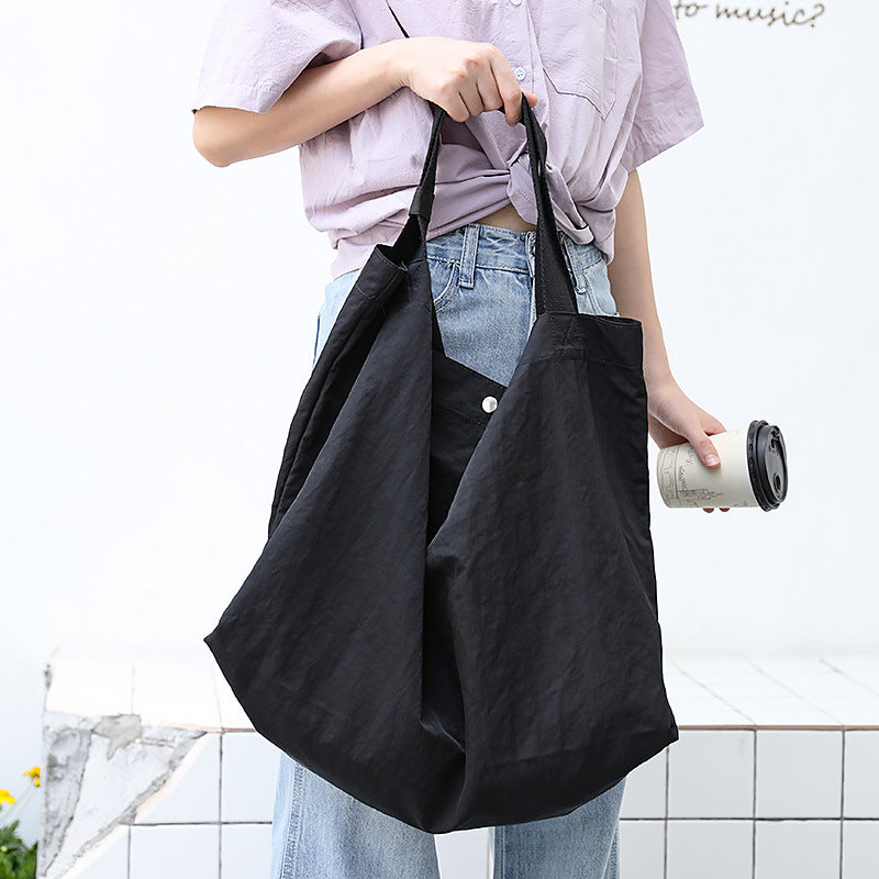 Casual Nylon Patchwork Waterproof Plus Size Tote Bag