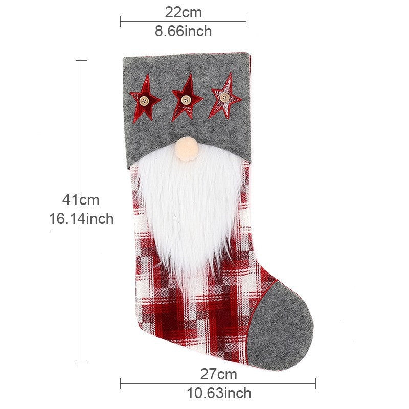Rudolph Christmas Sock Gift Bag