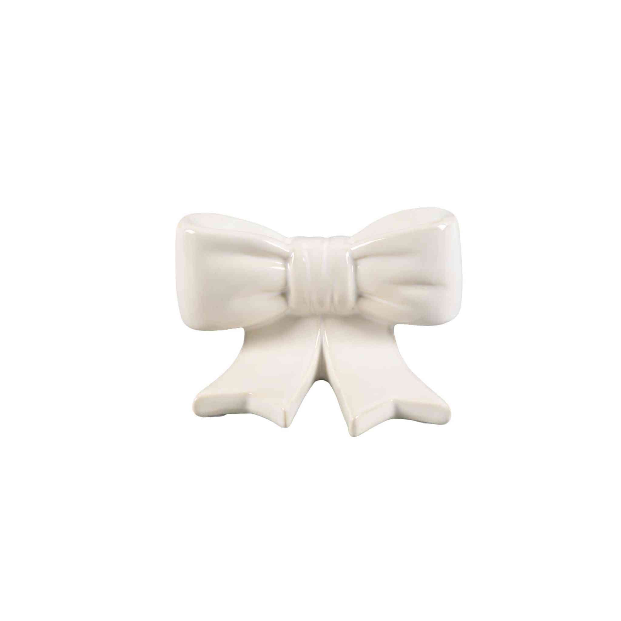 Single Ceramic Bow Bookend