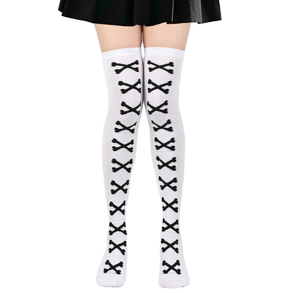 Halloween Bone Pattern Tights