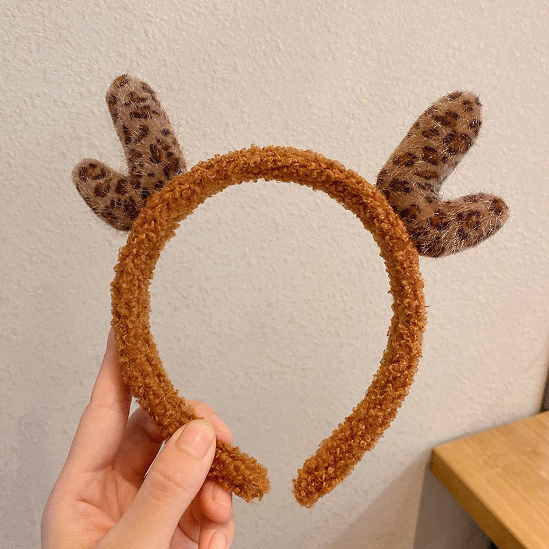 Christmas Santa Claus Headband With Cute Bear Ears