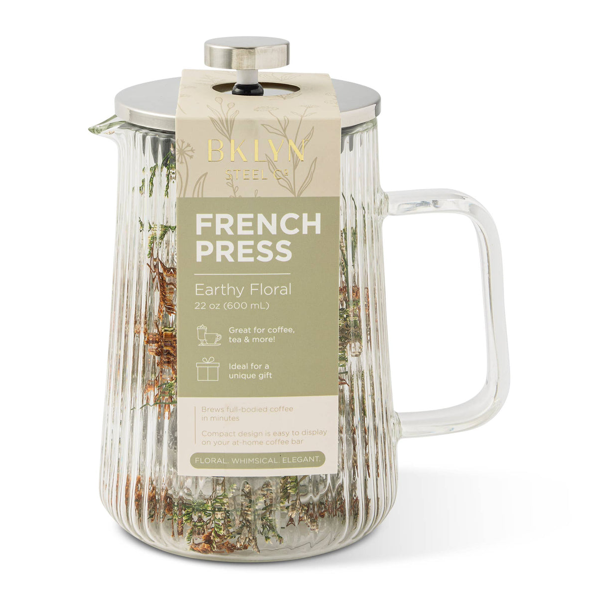 Double Wall Floral French Press ¡ª 22oz