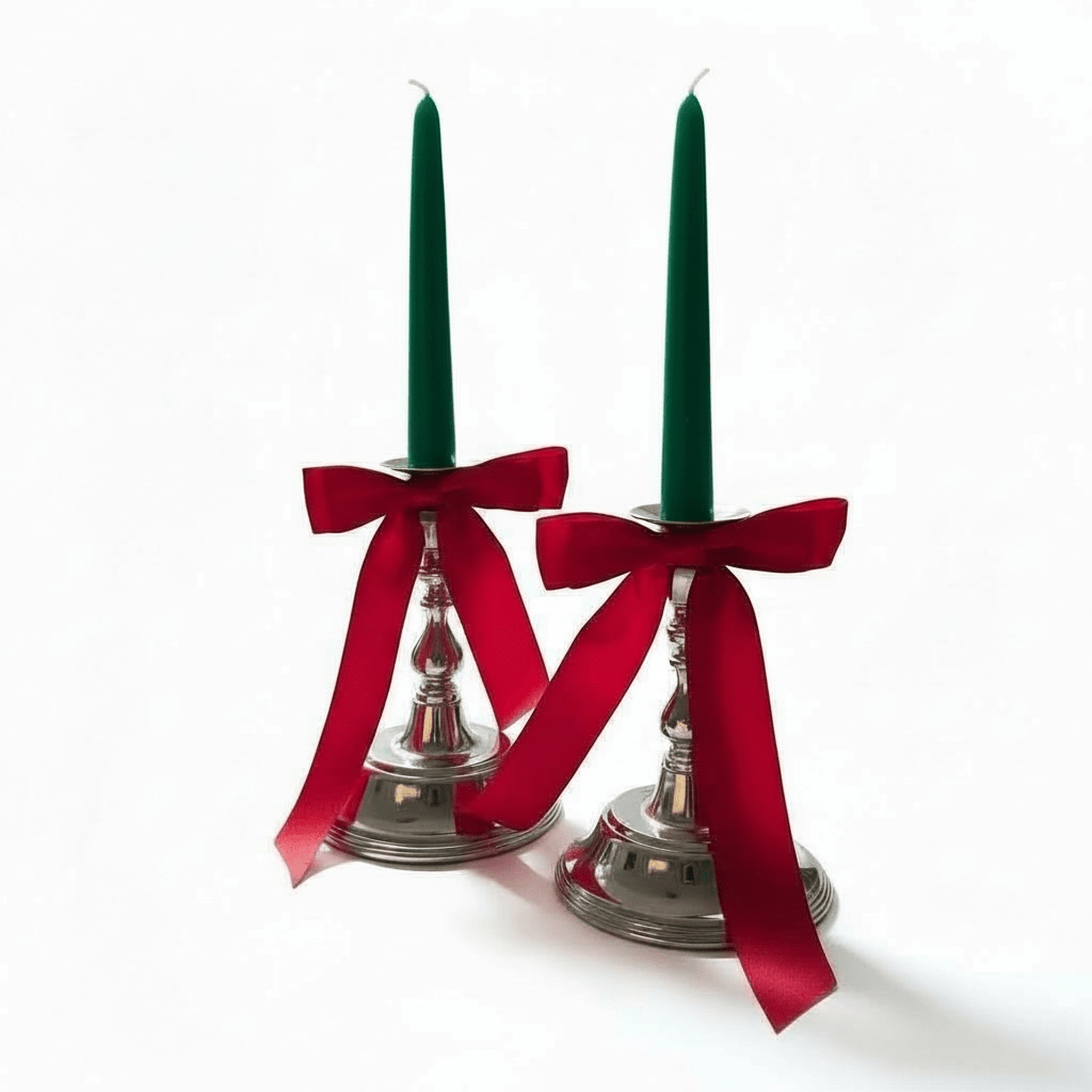 Pair of Vintage Silver-Plated Candlesticks