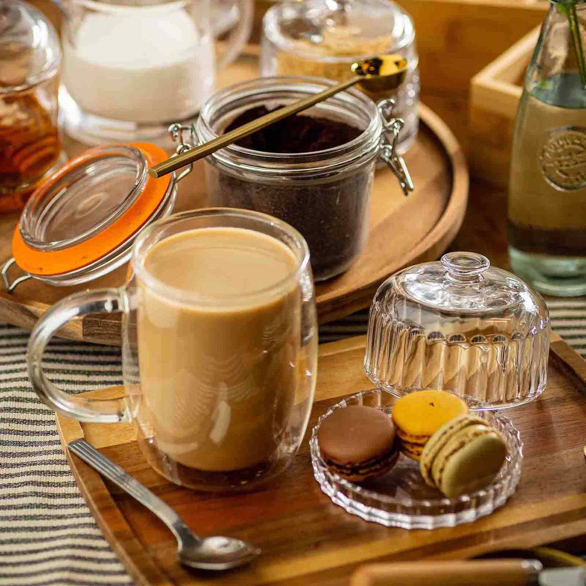Glass Dessert Dish with Lid