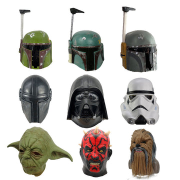Halloween Boba Fett Bounty Hunter Latex Mask Helmet