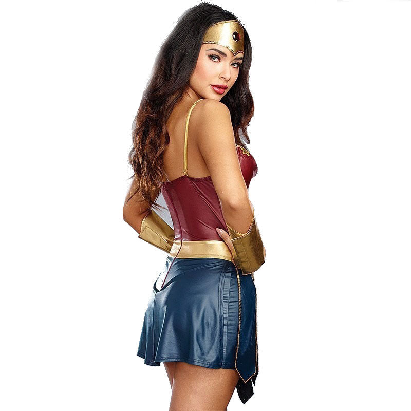 S-3XL Wonder Woman Costume Halloween Cosplay League Of Legends Gladiator