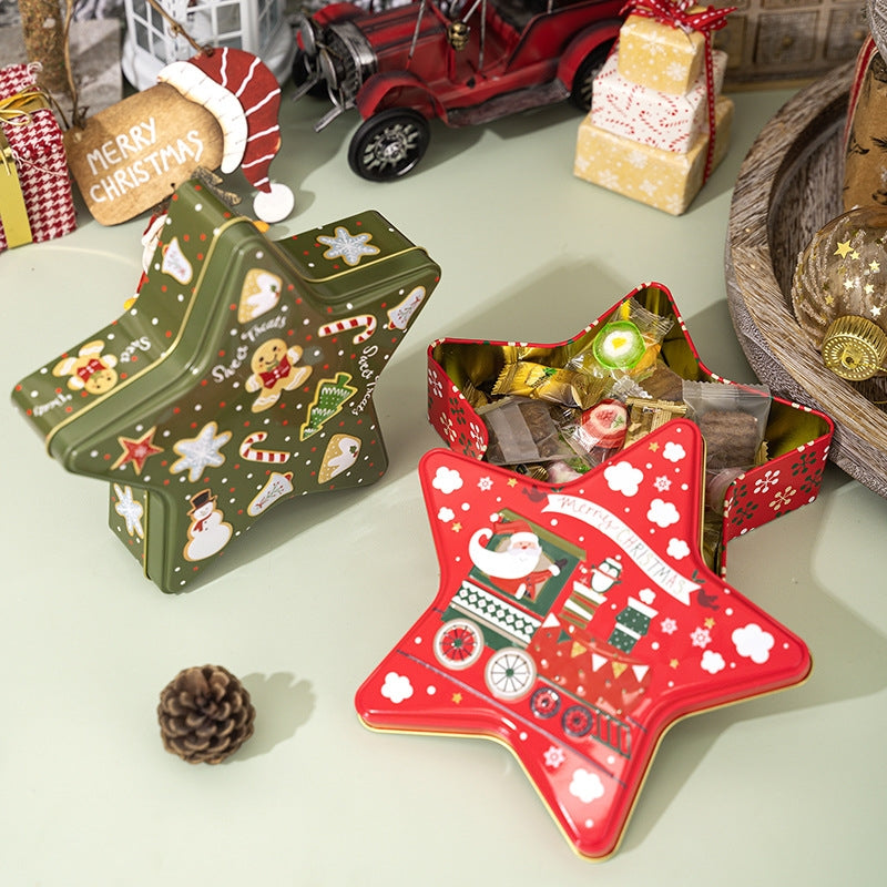 Christmas Tin Storage Box