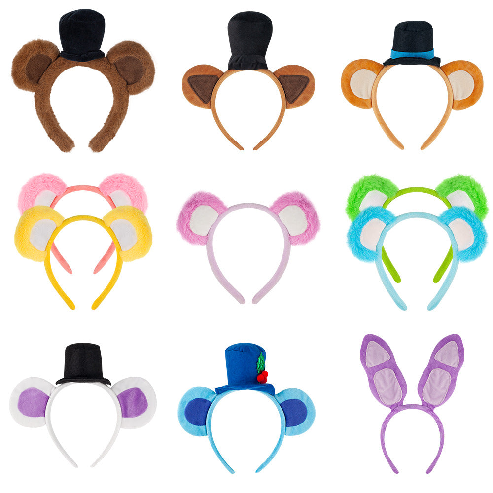 Halloween Bear Ears Headband Animal Cosplay Cute Brown