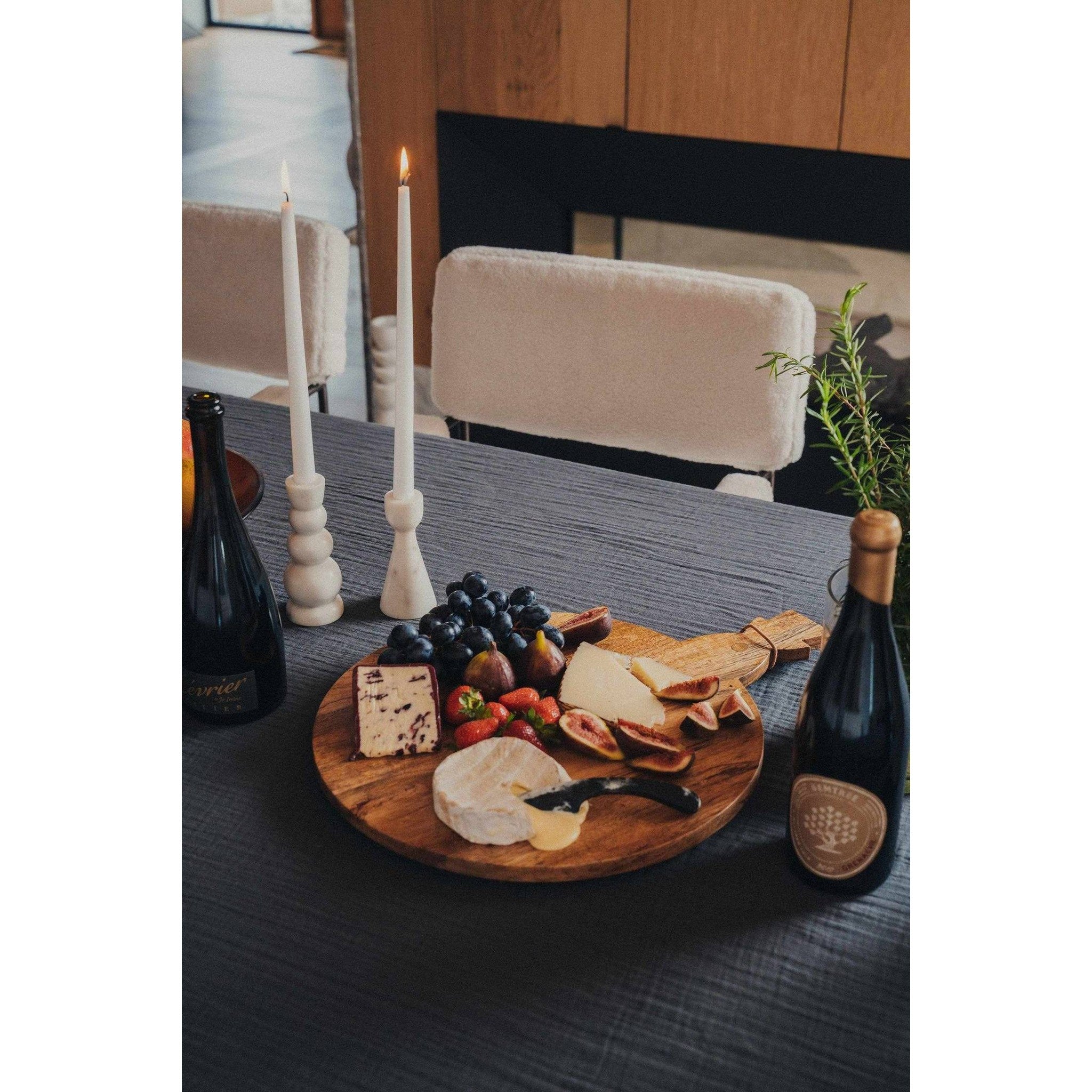 Wood Round Grazing Board