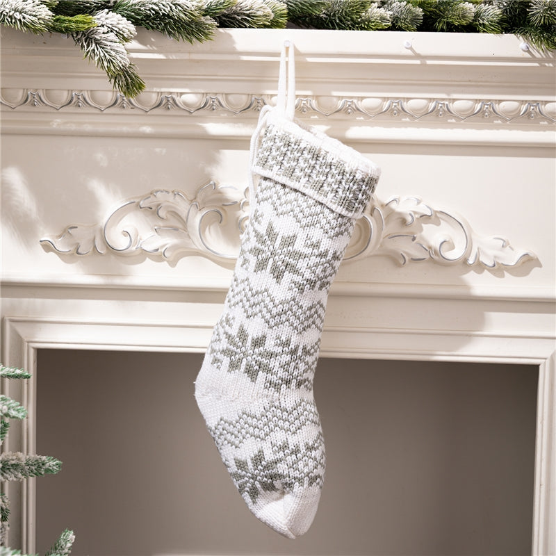 Red Knitted Christmas Stocking