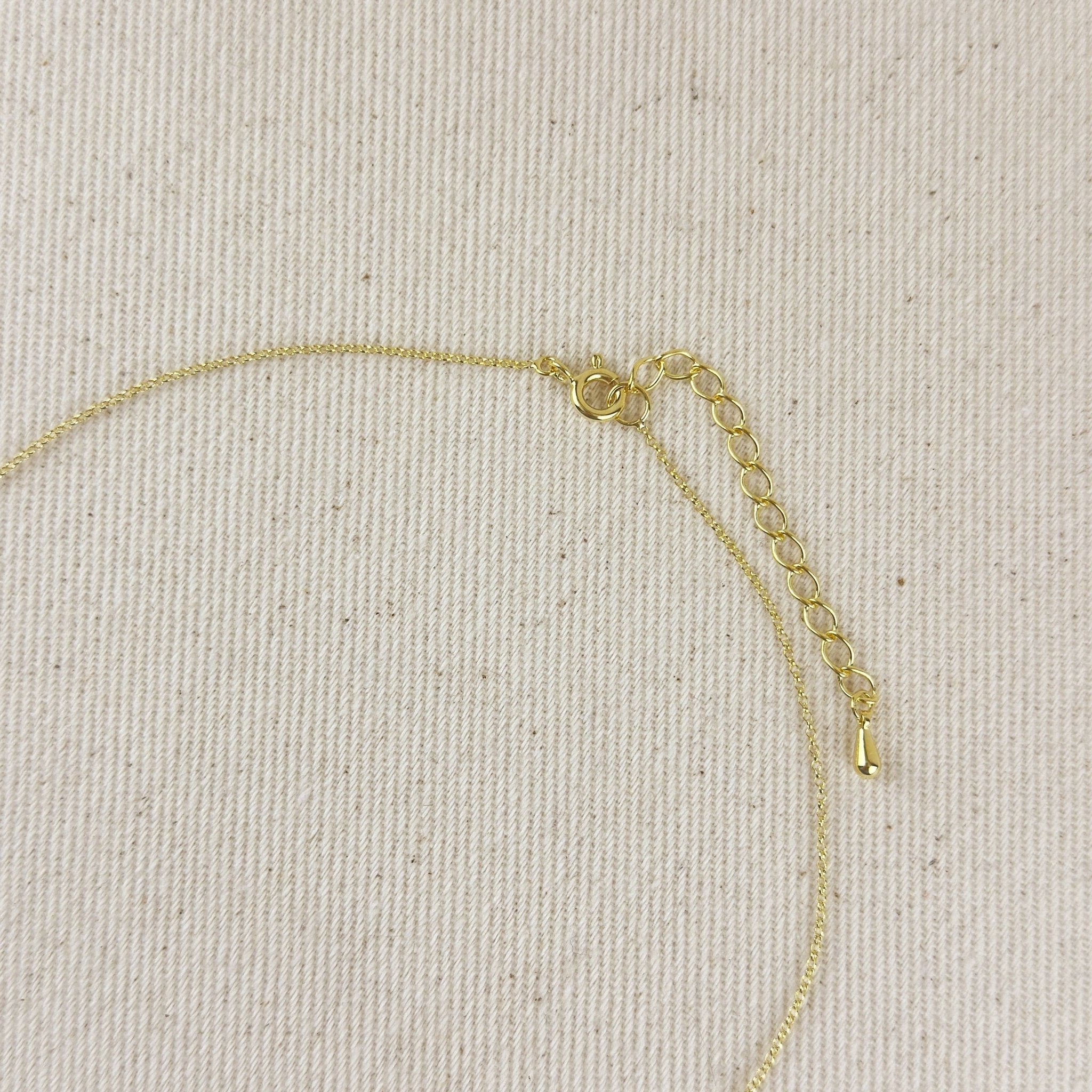 18k Gold Filled Safety Pin Necklace