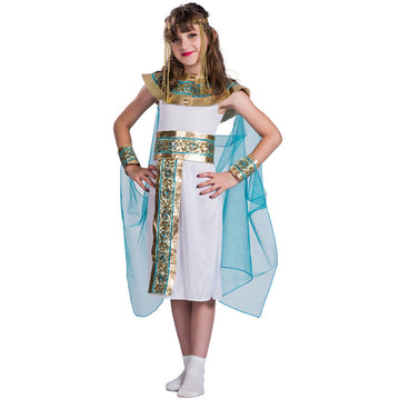 Egyptian Queen Cosplay Costume For Purim Halloween Kids