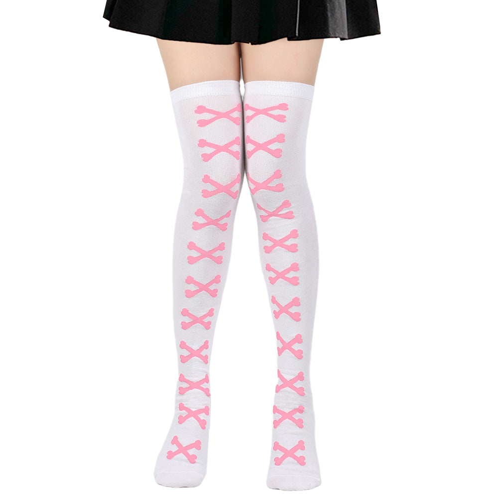 Halloween Bone Pattern Tights