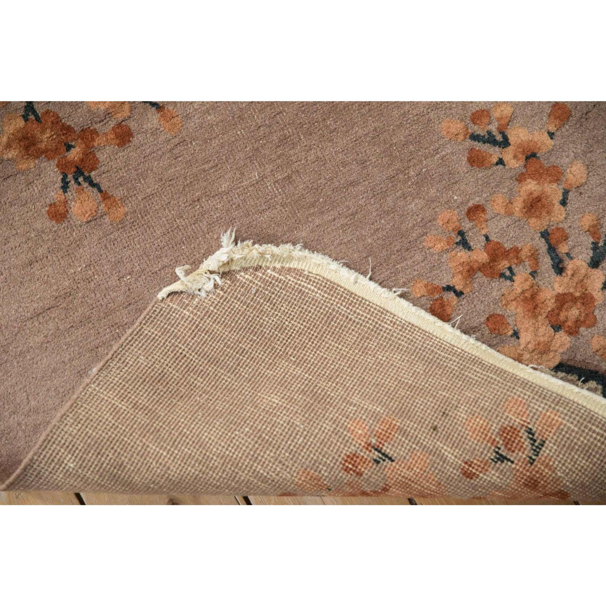 Vintage Dusty Mauve Art Deco Rug ¨C Collected Accent (2¡¯6¡± x 4¡¯3¡±)