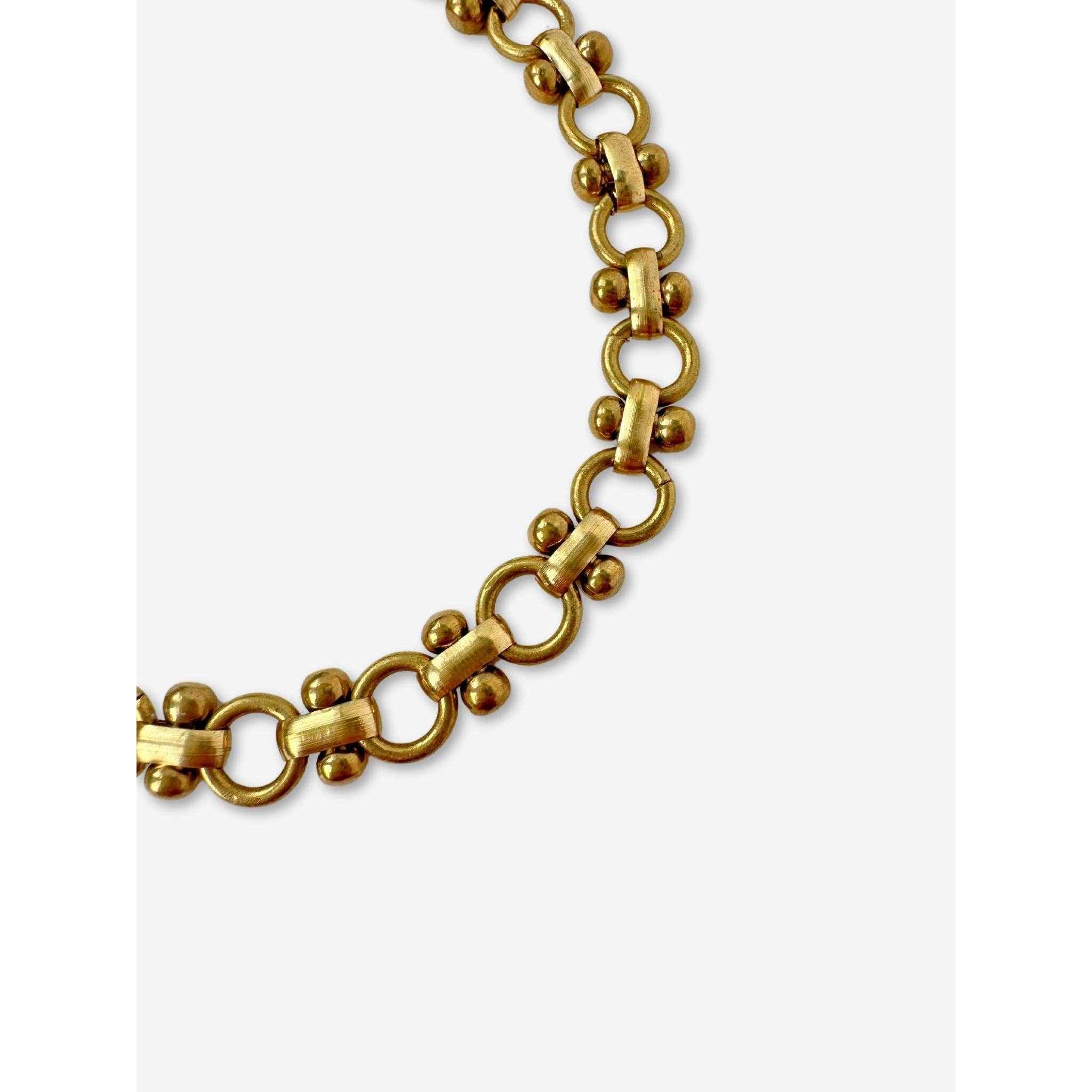 Blank raw brass specialty link bracelet chain
