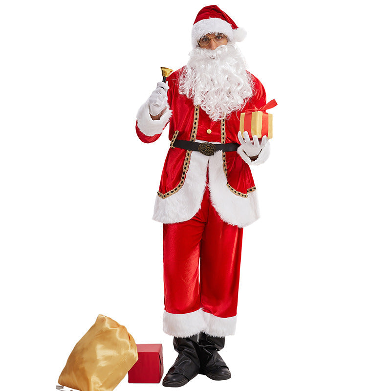 Santa Claus Costume Christmas Party Performance Outfit