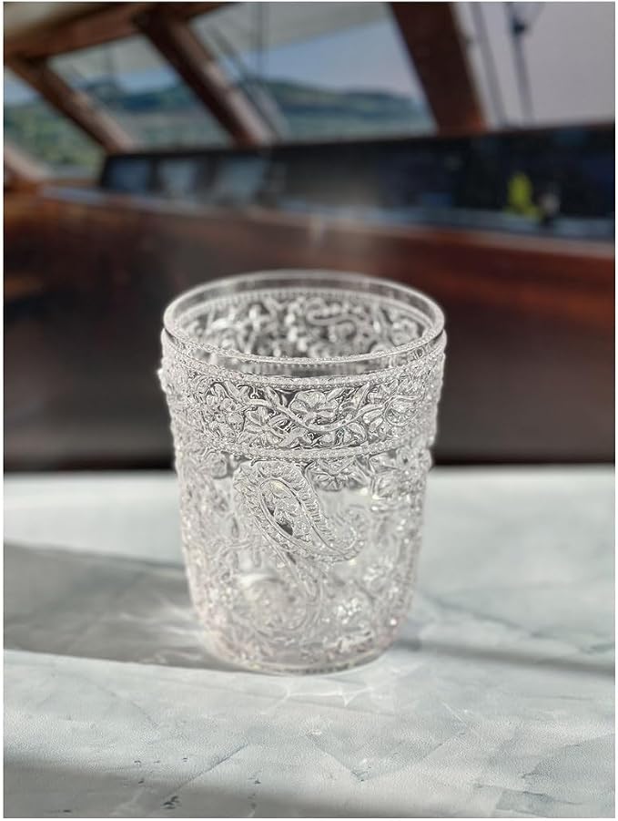 Paisley Acrylic Drinking Glass